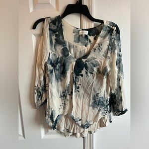 Floral Print Women's Top Lucky Brand M